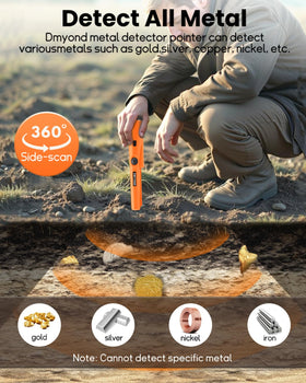 Dmyond pinpointer lightweight-design reduces fatigue during long treasure hunts