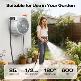 Dmzosmd 9-pattern nozzle for versatile watering options.