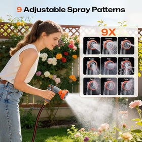 Dmzosmd automatic retraction keeps hose tidy and tangle-free.