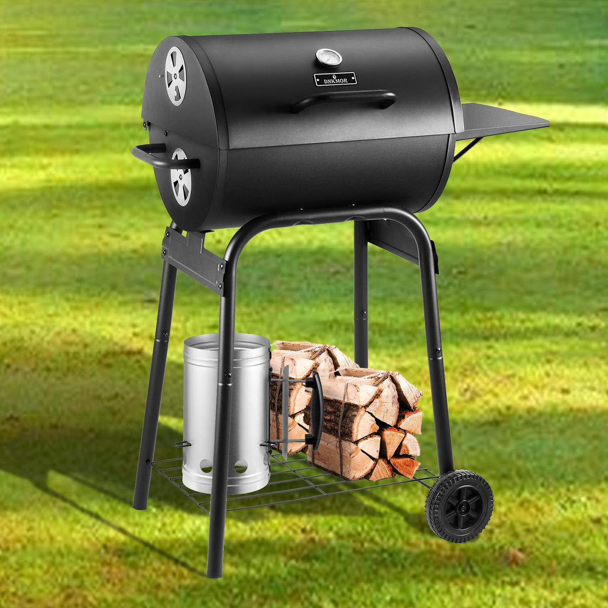 DNKMOR rugged outdoor grill design suits patios, camping, and parties