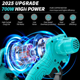 DNLBBO Mini Chainsaw weight-comparison shows a lightweight tool for reduced fatigue