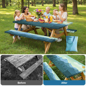 Dntorx 72in green bench covers shield seating from dirt and stains