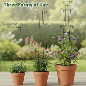 No-tools installation: simply insert into soil and secure with clips.
