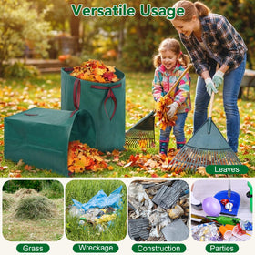 Dntorx foldable lawn bag stores flat when not in use