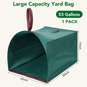 Dntorx heavy-duty leaf bag with reinforced handles for simple transport