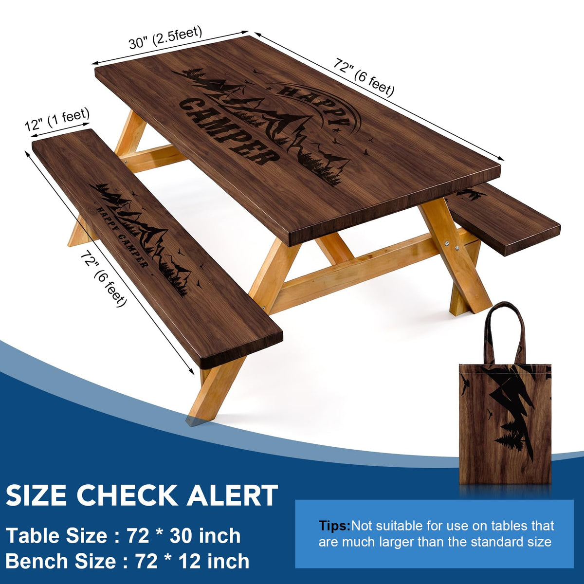 Dntorx storage bag keeps tablecloth set organized and portable