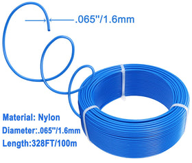 Dnuzewr nylon trimmer line round blue 0.065 inch for long use