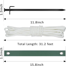 DNUZEWR tree stake straps for secure tree stabilization.