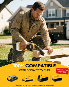 Dnveey 2-in-1 mini chainsaw and tree trimmer for quick mode switching.
