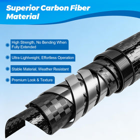 DOBEN pool pole with quick-lock facilitates easy length adjustment.