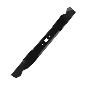 DOCAS 21in mulching blade with bow-tie center hole for stable cutting.