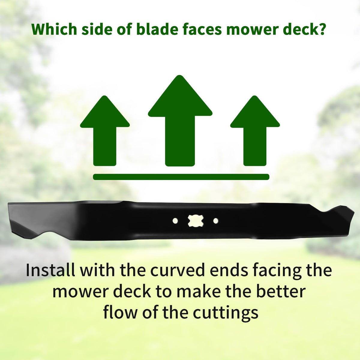 DOCAS bow-tie center-hole blade design for balanced cutting.