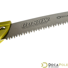 DOCAZOO 13-inch bi-directional blade delivers fast, clean cuts.