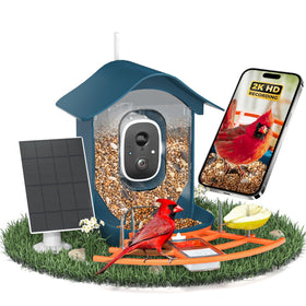 DOCOON smart bird feeder camera with 2K night vision for clear birds day and night