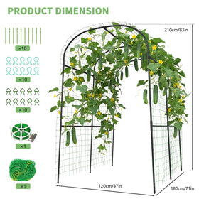 DoCred polyethylene-coated steel frame resists sun and weather.