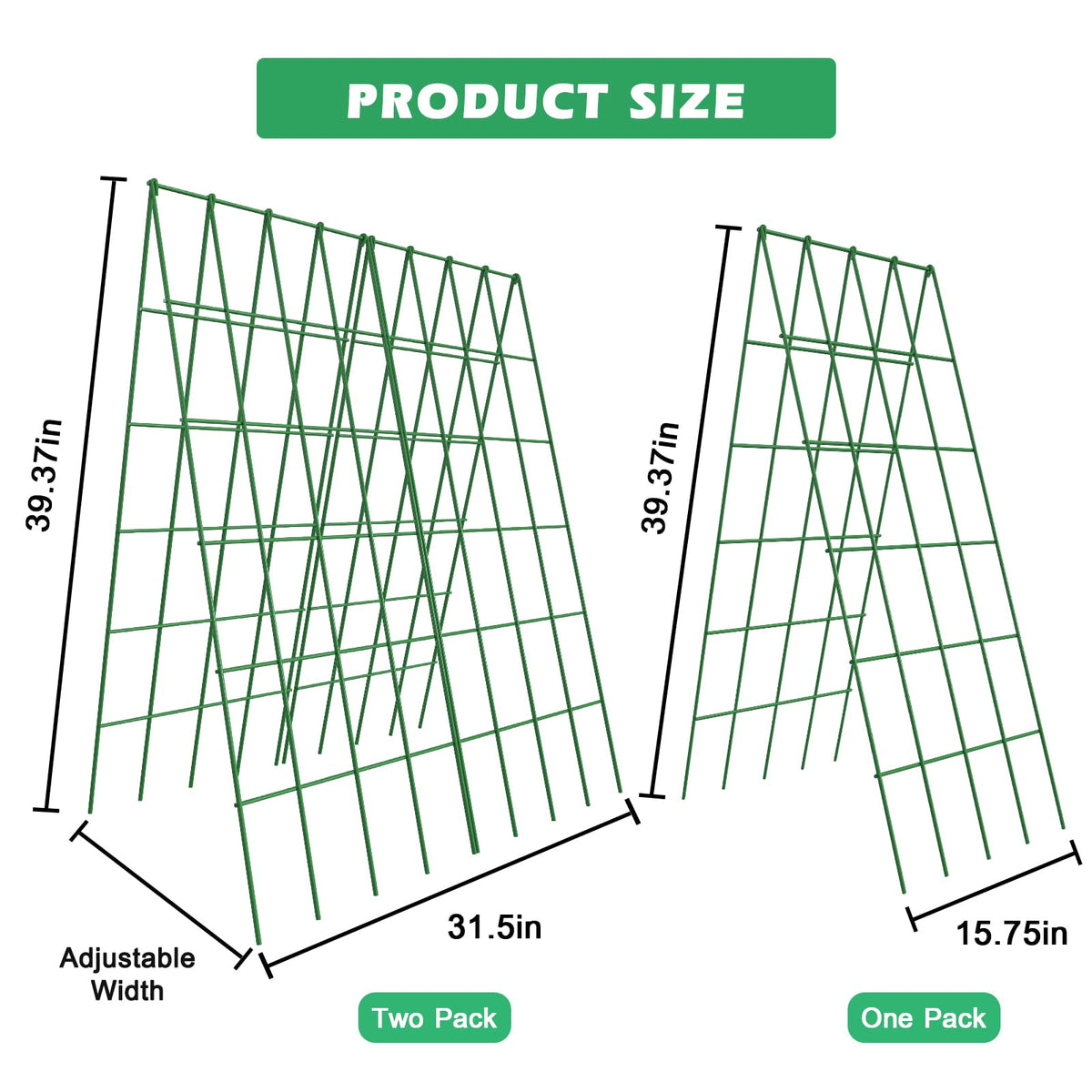 DoCred trellis with clips and ties provides reliable plant support