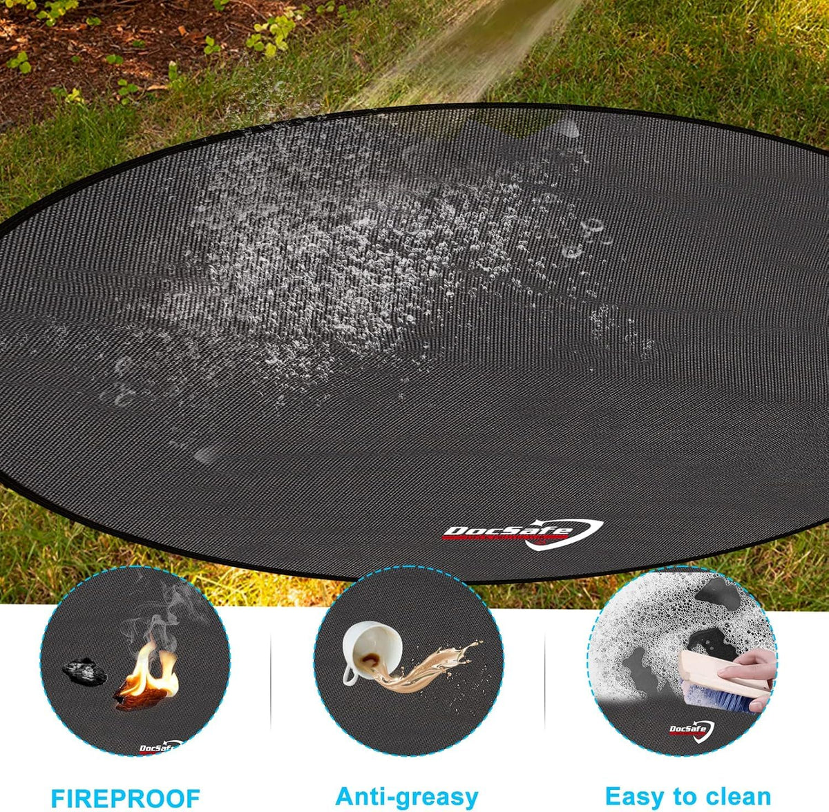 DocSafe deck and patio protection against embers and drips.