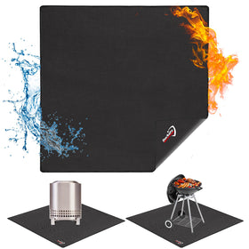 DocSafe fire pit mat 40-inch square under grill protects decks from embers