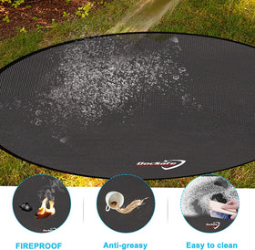 DocsSafe mat beside Solo Stove Bonfire demonstrates compatibility.