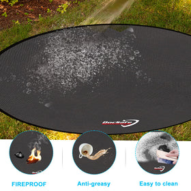 DocSafe four-layer silicone-coated mat detail showing long-lasting fire protection.