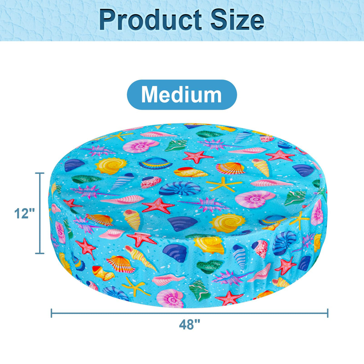 Docuwee foldable pet pool cover with drawstring keeps pool clean