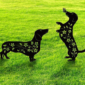 Doesen dachshund garden decor outdoor stake enhances curb appeal and lasts year-round.