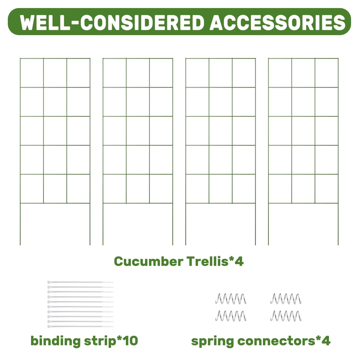DOEWORKS grid openings 6x7.5 inches enable easy harvesting and airflow