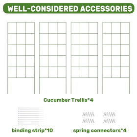 DOEWORKS grid openings 6x7.5 inches enable easy harvesting and airflow