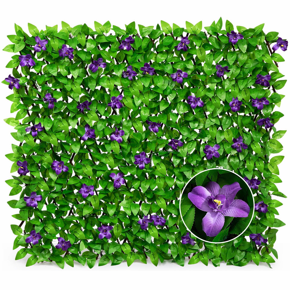 DOEWORKS expandable fence ivy panel for balcony privacy and quick outdoor setup.