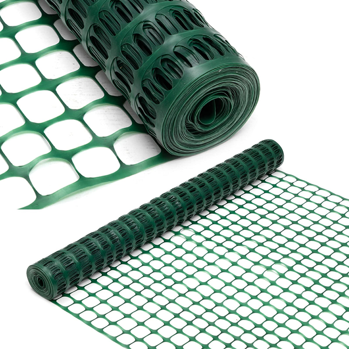 DOEWORKS safety fence roll 100ft green for quick site containment.