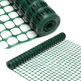 DOEWORKS safety fence roll 100ft green for quick site containment.
