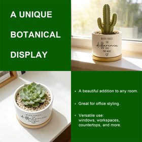 DOFAFALA planter adds a touch of charm to home office desks.