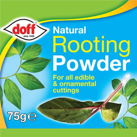 Close-up texture of Doff powder showing fine consistency