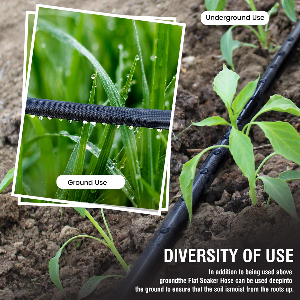 DOFOWORK garden-bed and vegetable-patch use promoting even moisture.