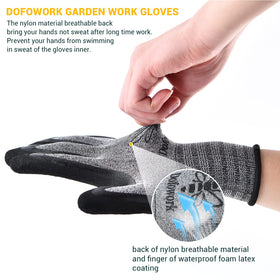 DOFOWORK seamless-knit design offers flexible, precise movement for pruning.