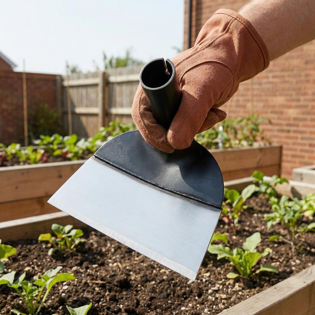 DOITOOL versatile hoe head for loosening soil around plants