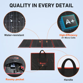 DOKIO 9-84ft cable lets sun reach panel safely.