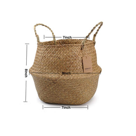 DOKOT seagrass basket sized for clothes and linens storage.