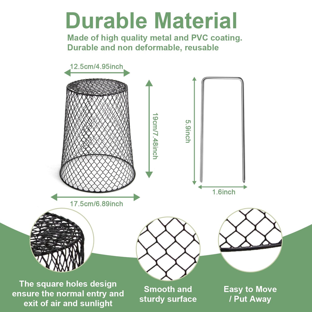 Doksving animal shield for seedlings prevents rabbit and squirrel damage.