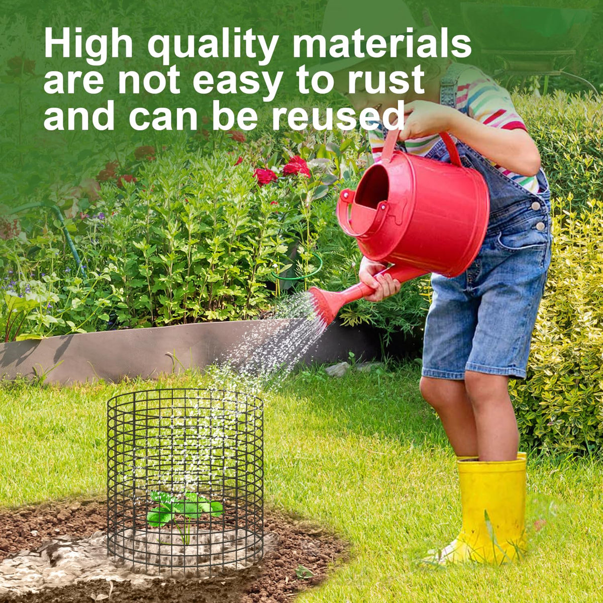 Doksving cable ties secure the cloche quickly for stable outdoor use.