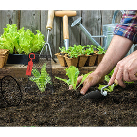 Doksving durable PVC-coated wire stands up to outdoor use.