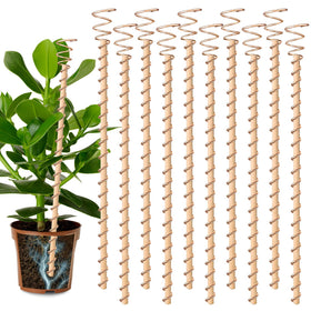Doksving electroculture stake in soil showing 34 cm antenna for robust plant growth.