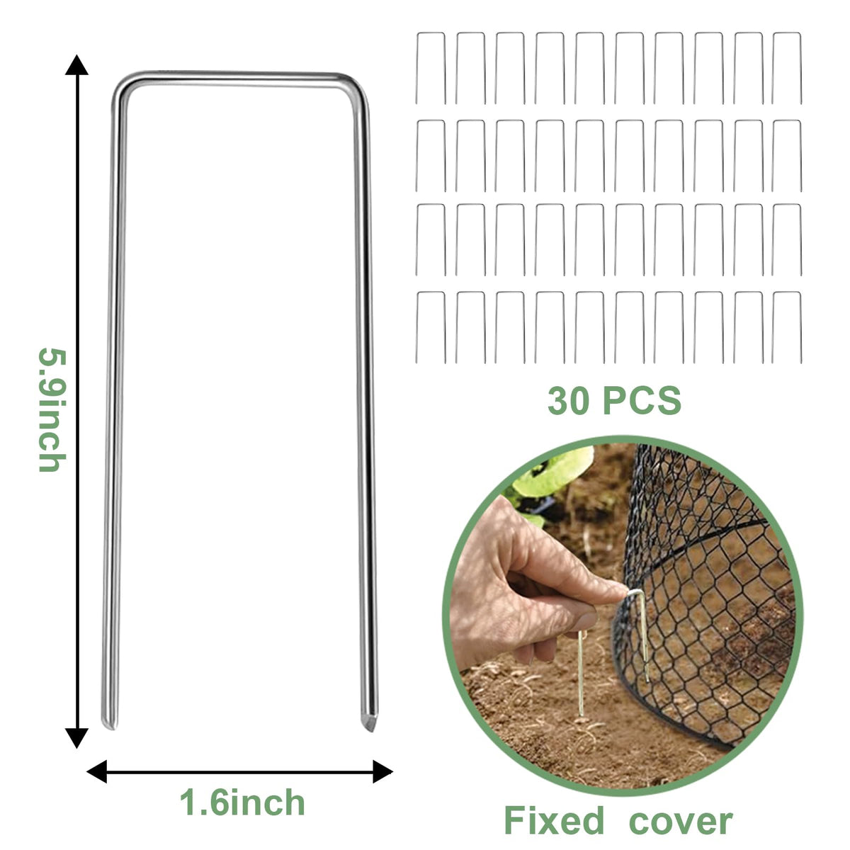 Doksving garden cloche protectors 9x9 easy install around pots
