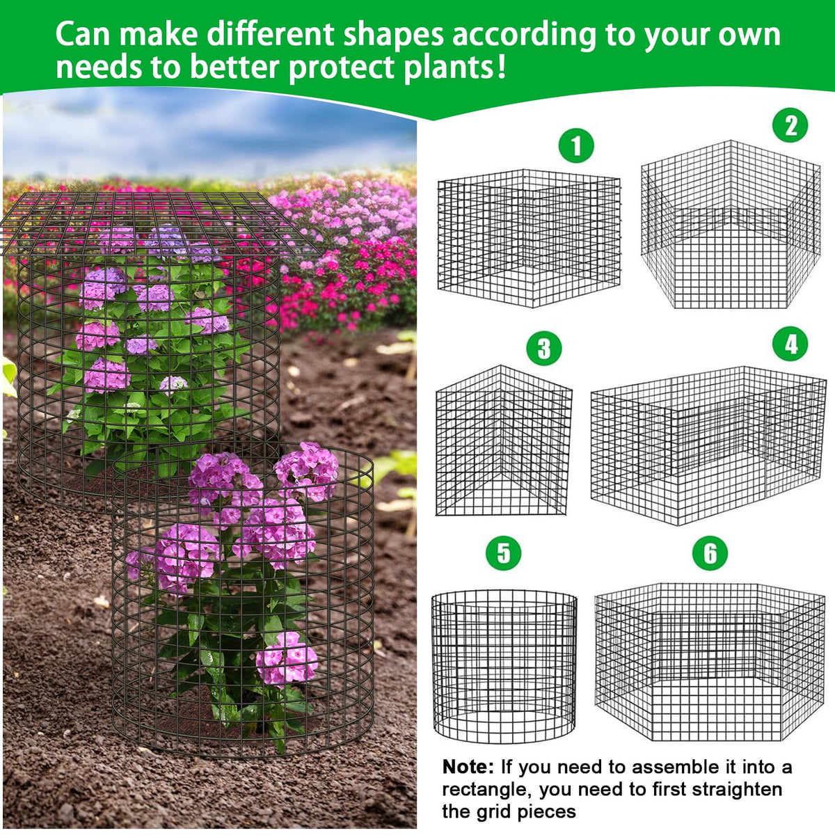 Doksving garden gloves included for easy setup and handling.