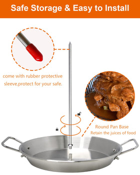 DOLAMOTY gyro shawarma spit ready for home use in oven