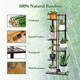 DolceLuna indoor-outdoor plant display rack suitable for ceramic pots up to 20 lbs.