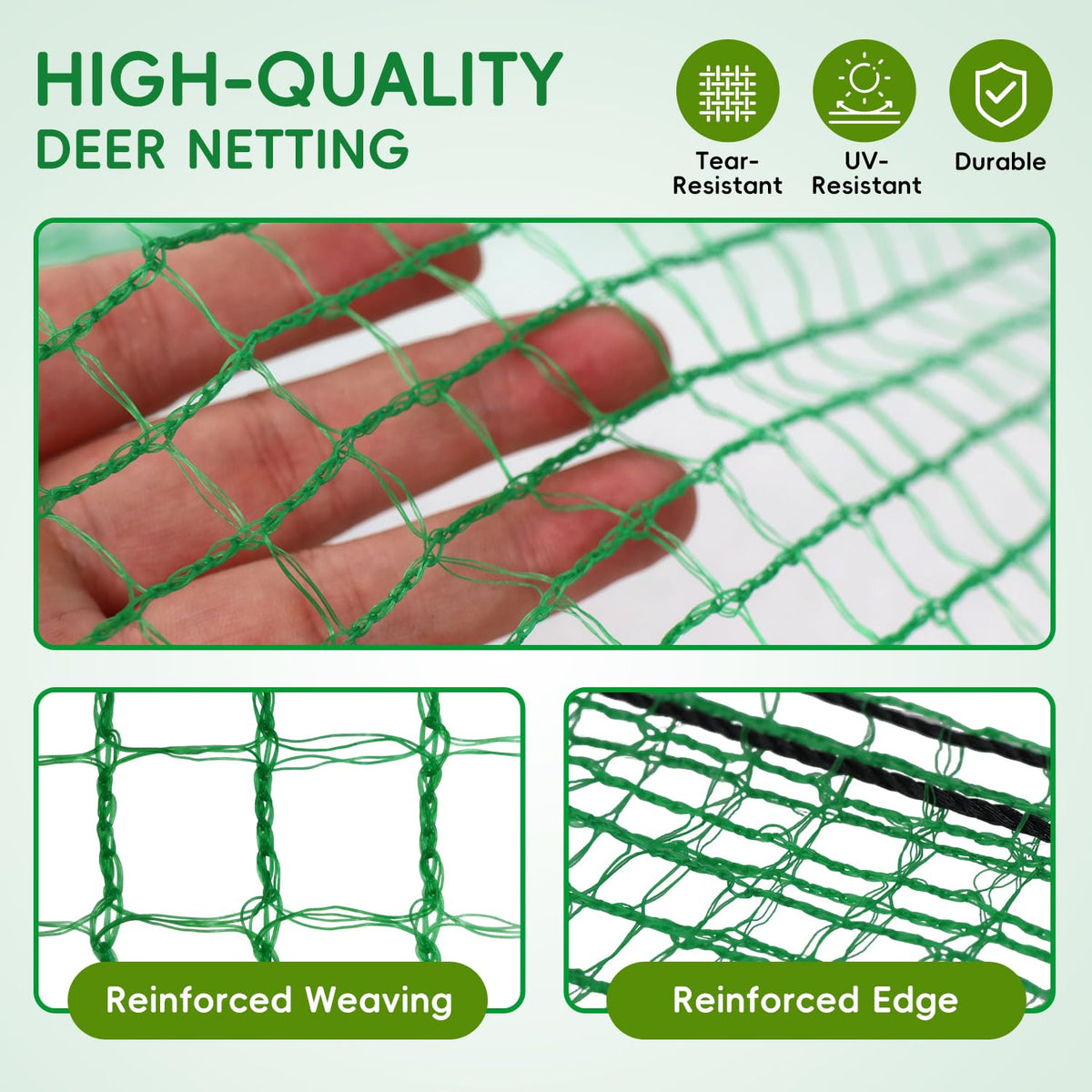 DOLEMODUO green protective netting lightweight reusable garden barrier