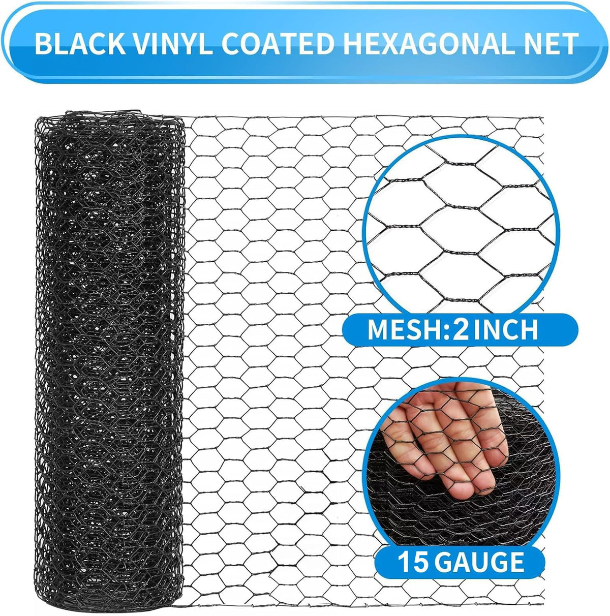 DOLEMODUO durable hexagonal wire mesh roll for DIY projects and crafts.