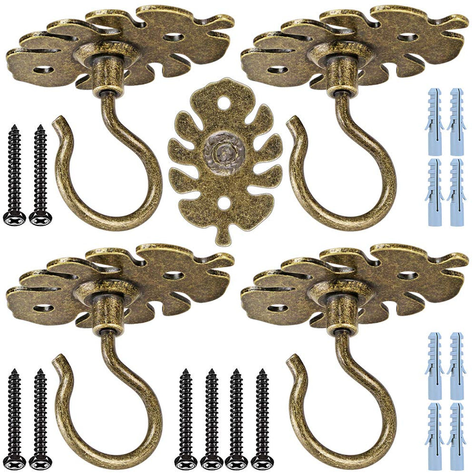 Dolibest bronze ceiling hook with welded base for strong mounting.
