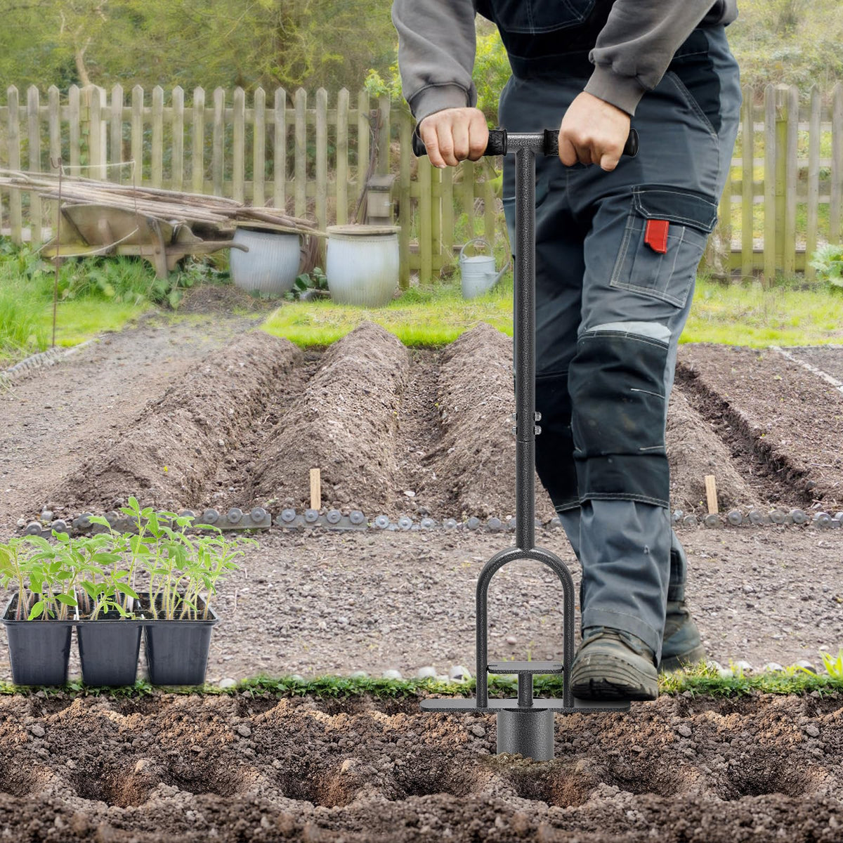 Dolibest ergonomic-design plugger supporting comfortable, precise planting.